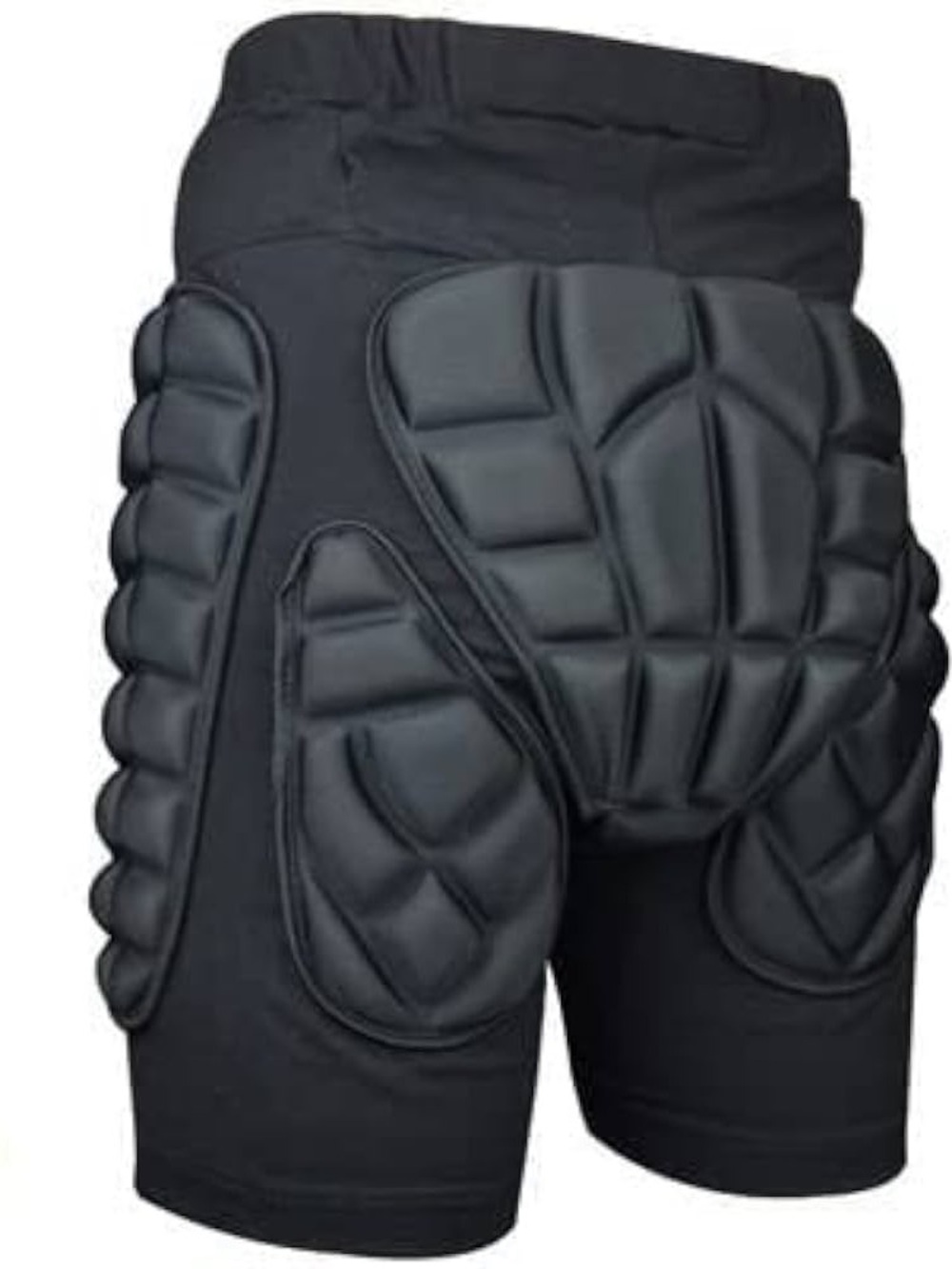 Padded Protective Black Athletic Shorts for Women XL